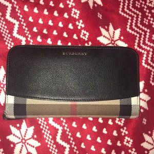 Burberry Zip Around Wallet